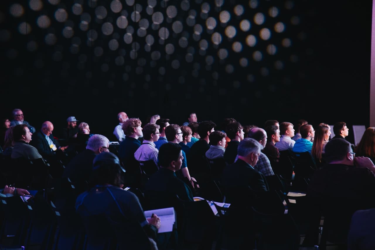 Corporate leadership networking session